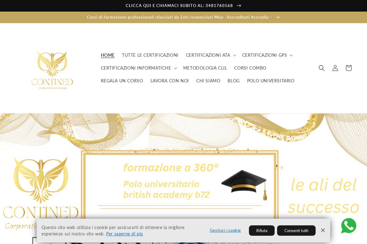 Contined Corporation Economy s.r.l. homepage screenshot