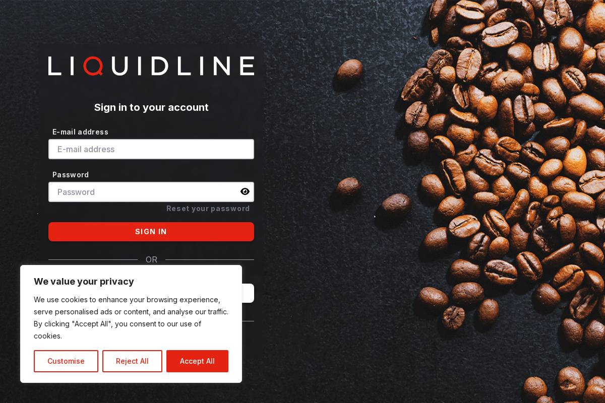 continentalcoffee.co.uk homepage screenshot