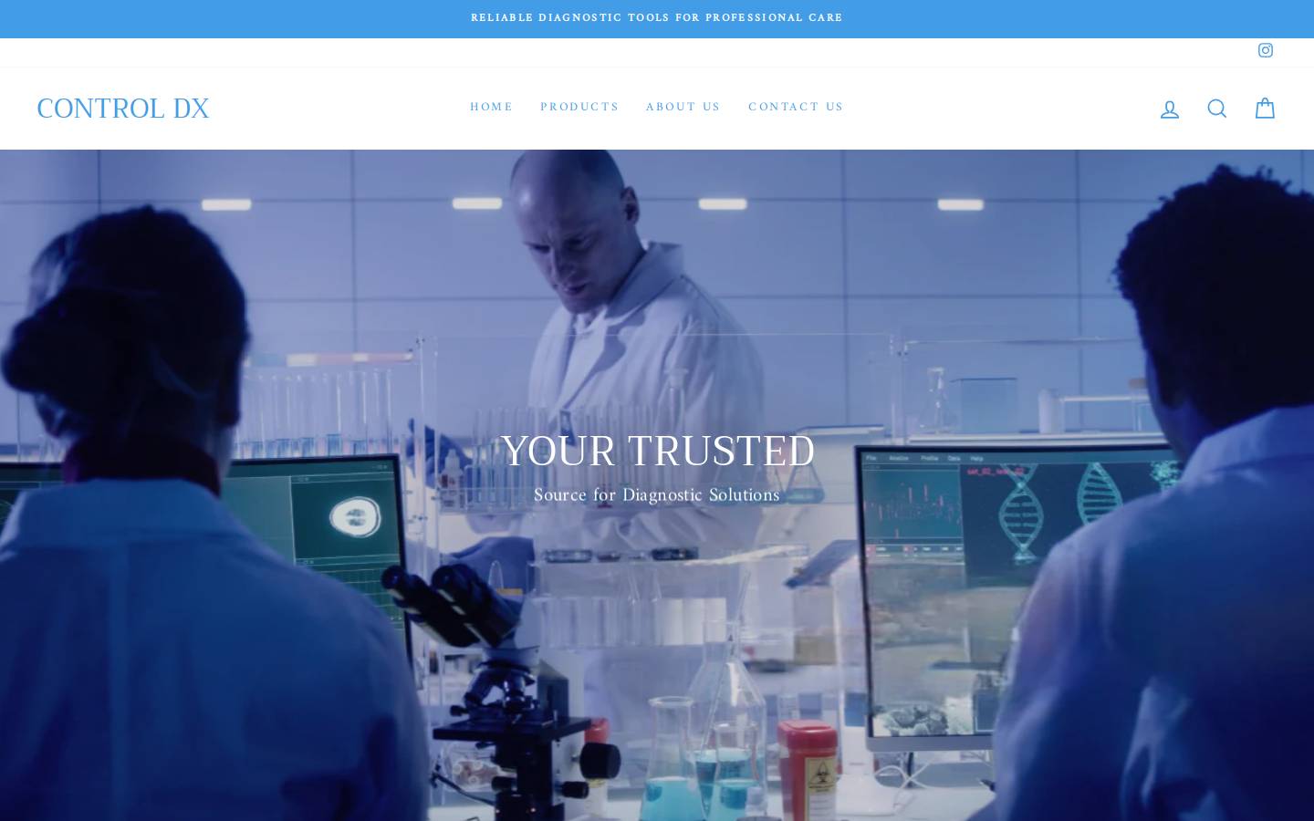 controldx.com homepage screenshot