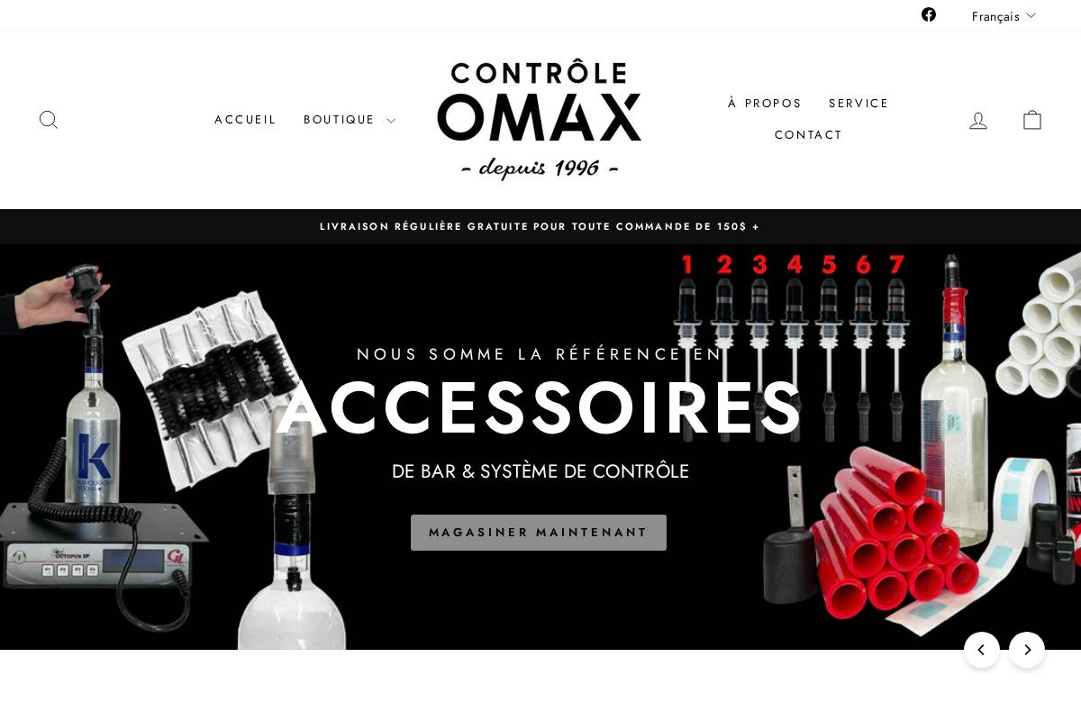 controleomax.ca homepage screenshot