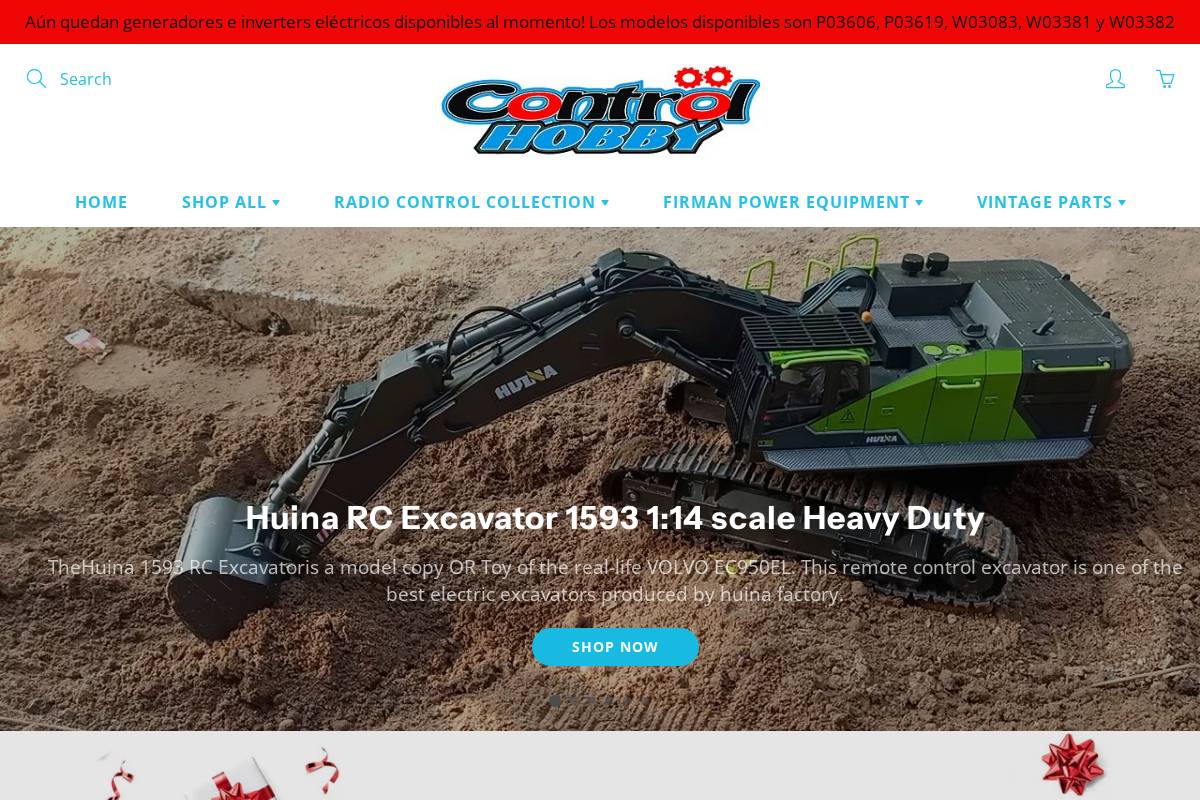 Control Hobby PR homepage screenshot