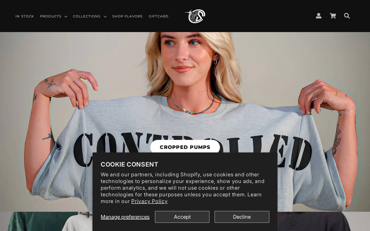controlledinsanity.com homepage screenshot