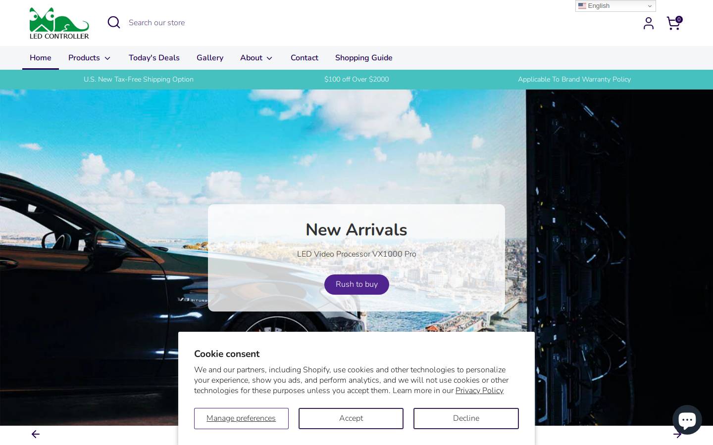 controller-led.com homepage screenshot