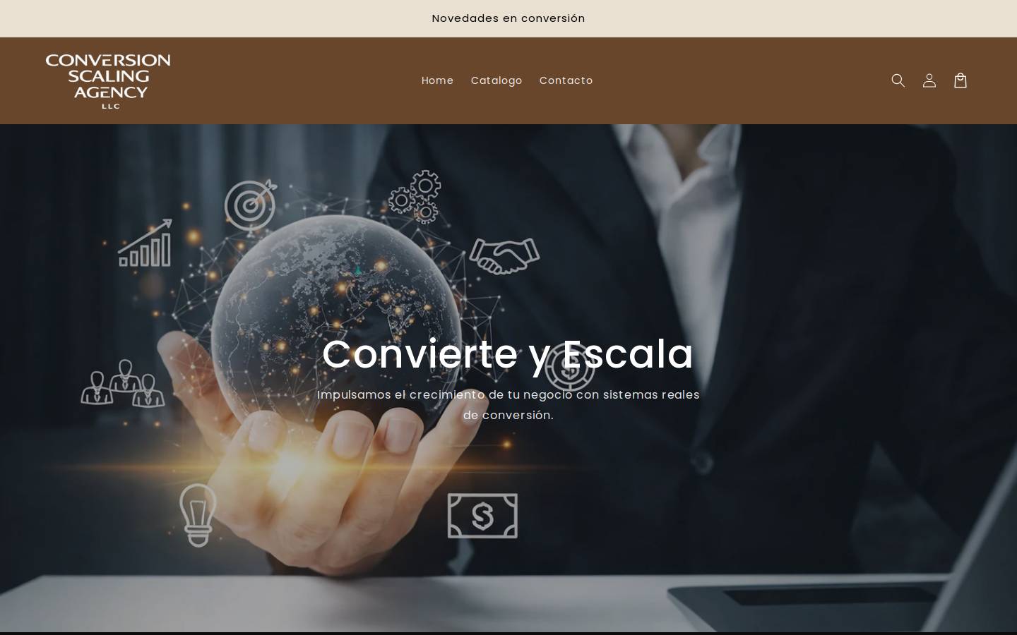converscalingagencyllc.com homepage screenshot