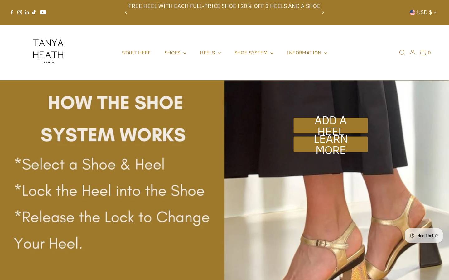 convertibleheels.com homepage screenshot