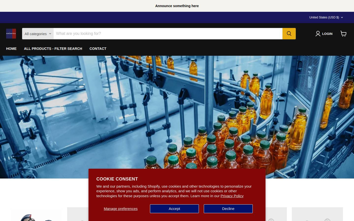 conveyorparts.monster homepage screenshot
