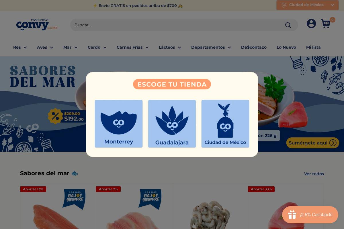 convy-cdmx.mx homepage screenshot