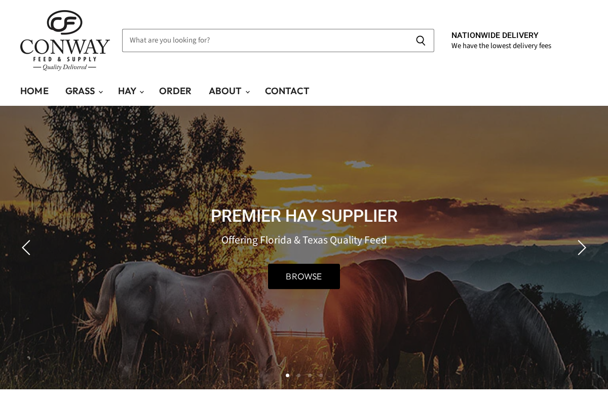 Conway Feed & Supply homepage screenshot