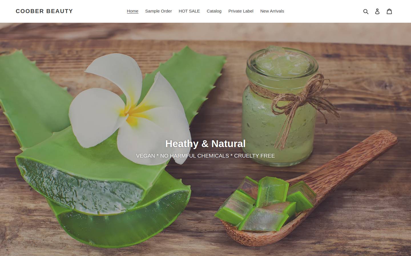 cooberbeauty.com homepage screenshot