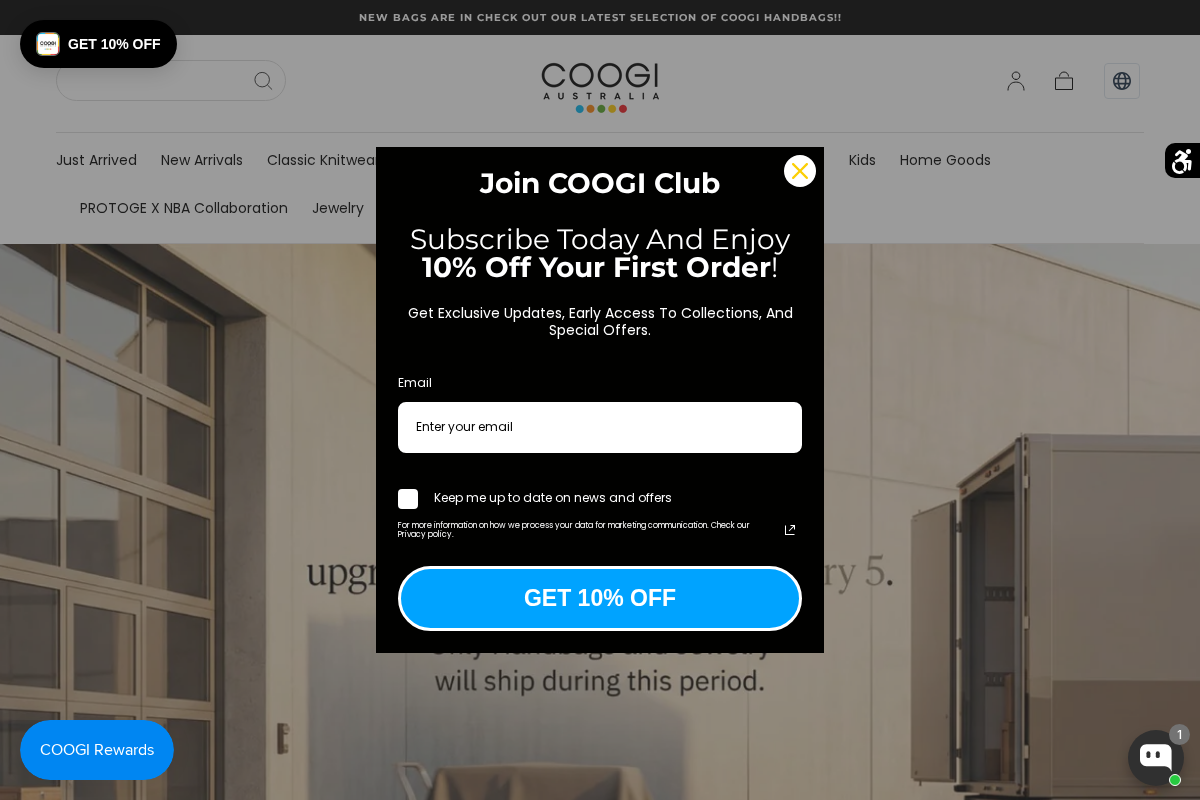 Coogi Brand homepage screenshot