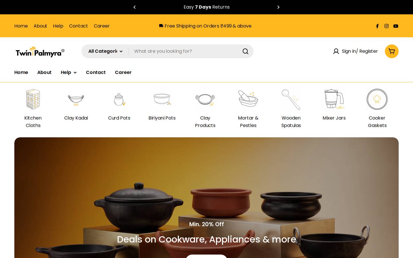 Cookerandmixer homepage screenshot
