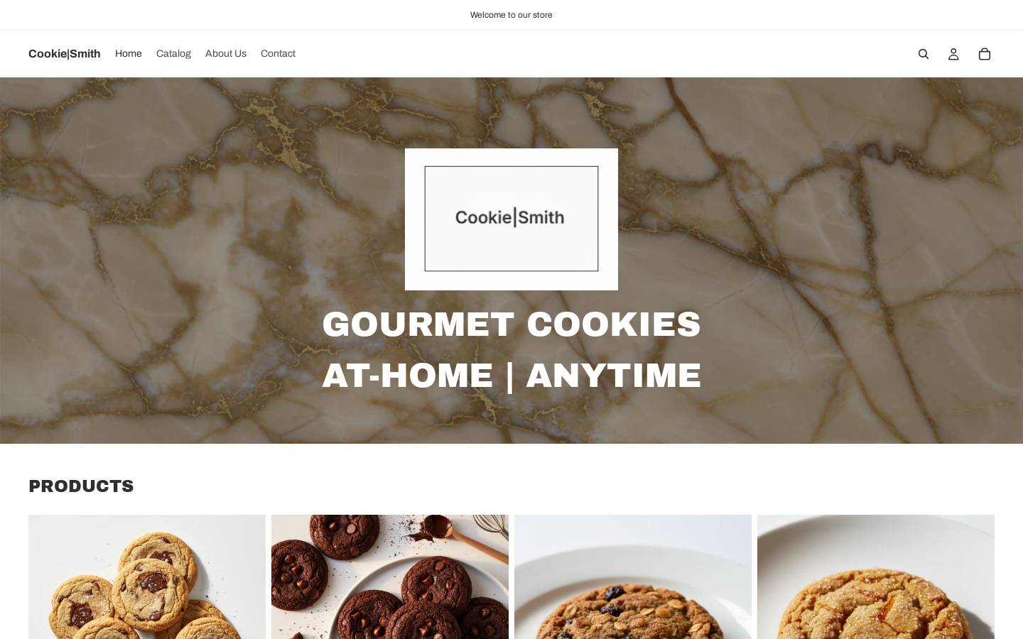 cookie-smith.com homepage screenshot