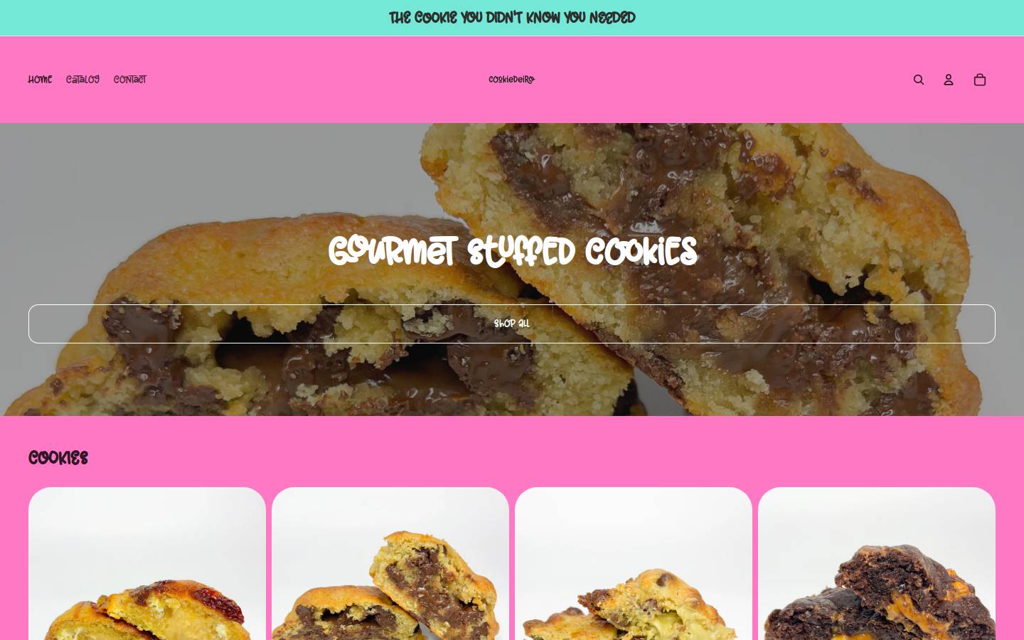 cookiedeiro.com homepage screenshot