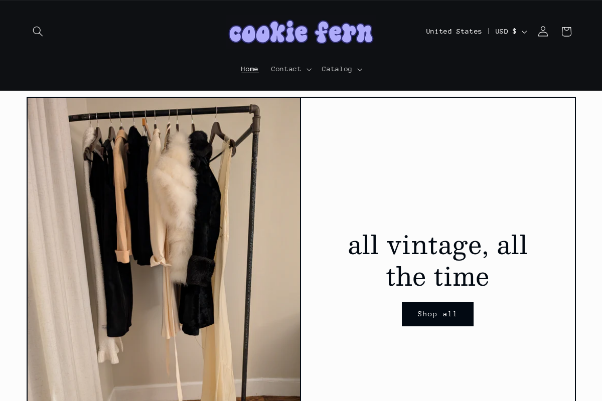 cookiefern.com homepage screenshot