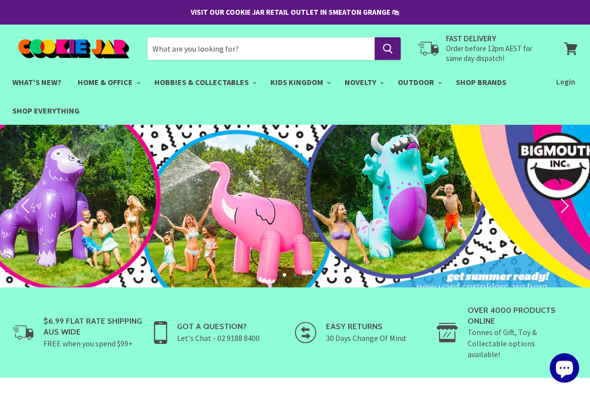 cookiejar.com.au homepage screenshot