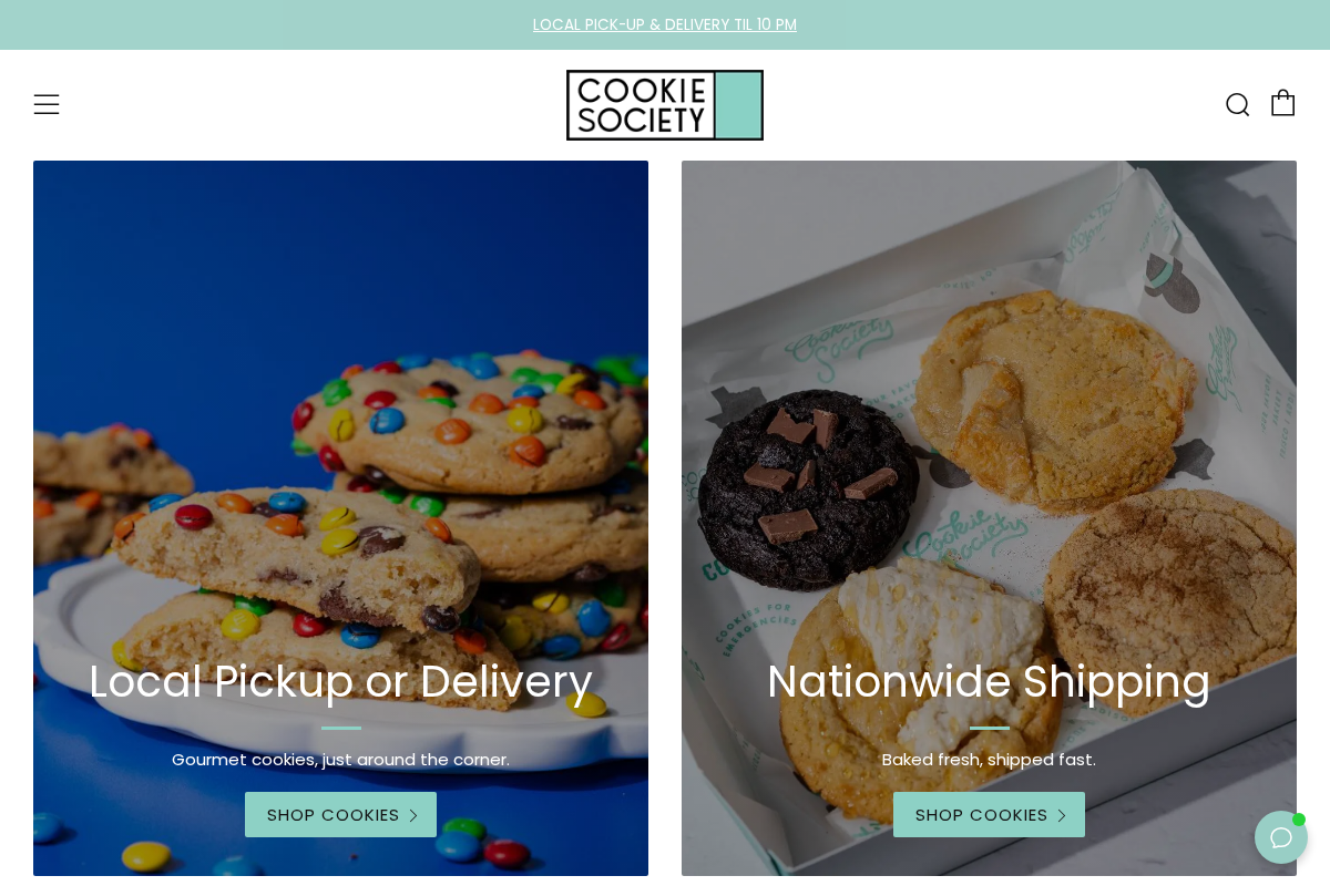 Cookie Society homepage screenshot