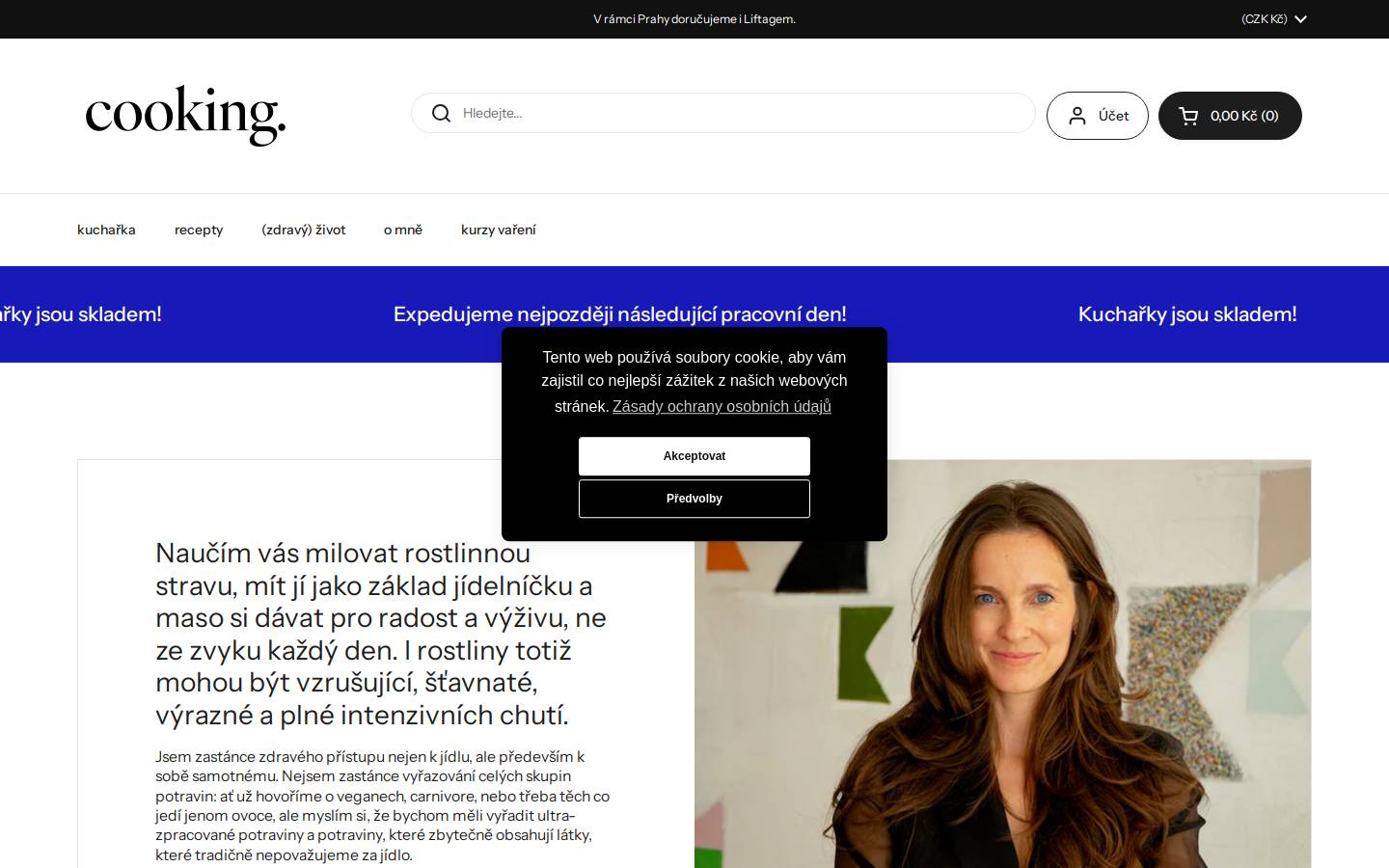 cookingwithkristiana.com homepage screenshot