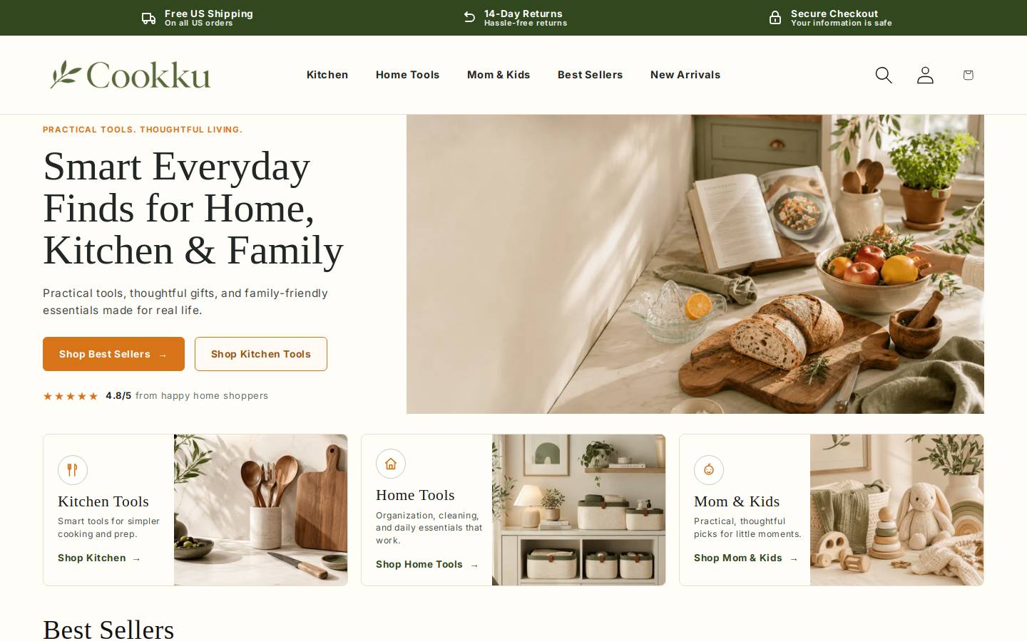 cookku.com homepage screenshot