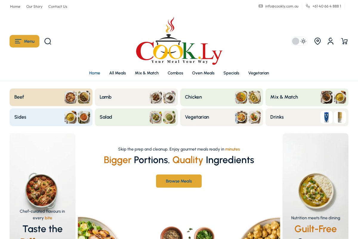 CookLy homepage screenshot