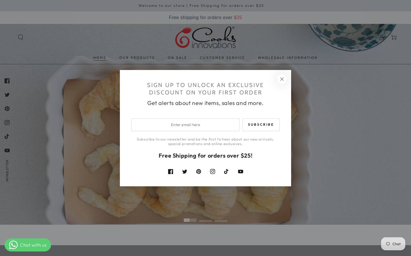 cooksinnovations.com homepage screenshot