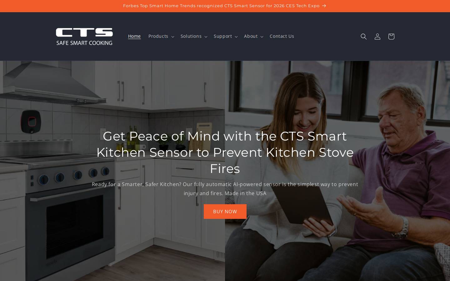 cooktopsafety.com homepage screenshot