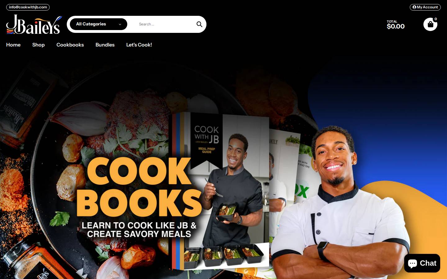 cookwithjb.com homepage screenshot