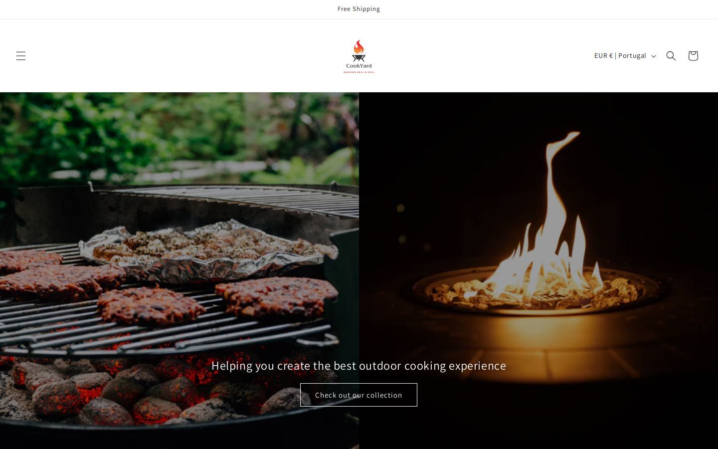 cookyardstore.com homepage screenshot