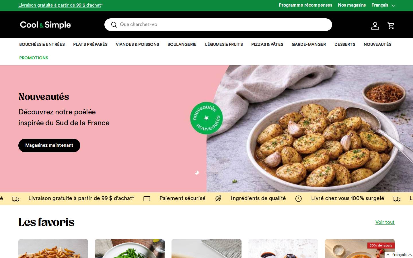 cool-simple.ca homepage screenshot