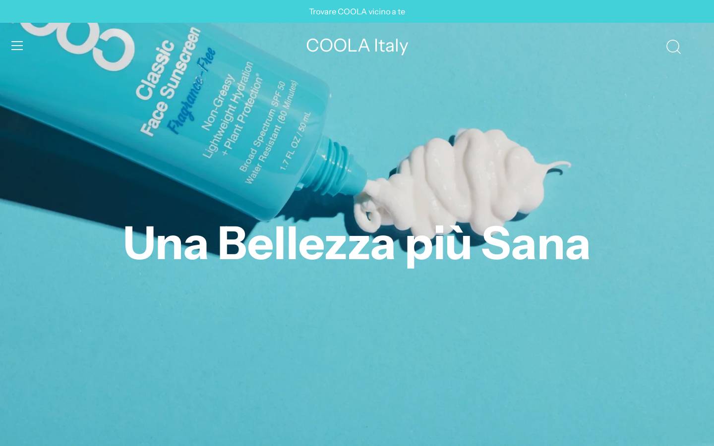 Coola homepage screenshot