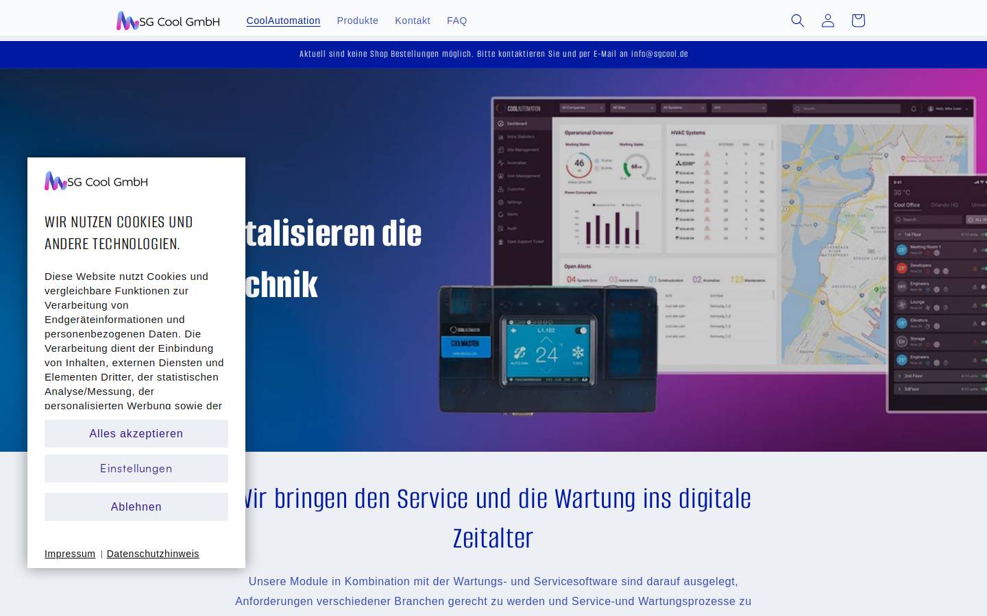 coolautomation.ch homepage screenshot