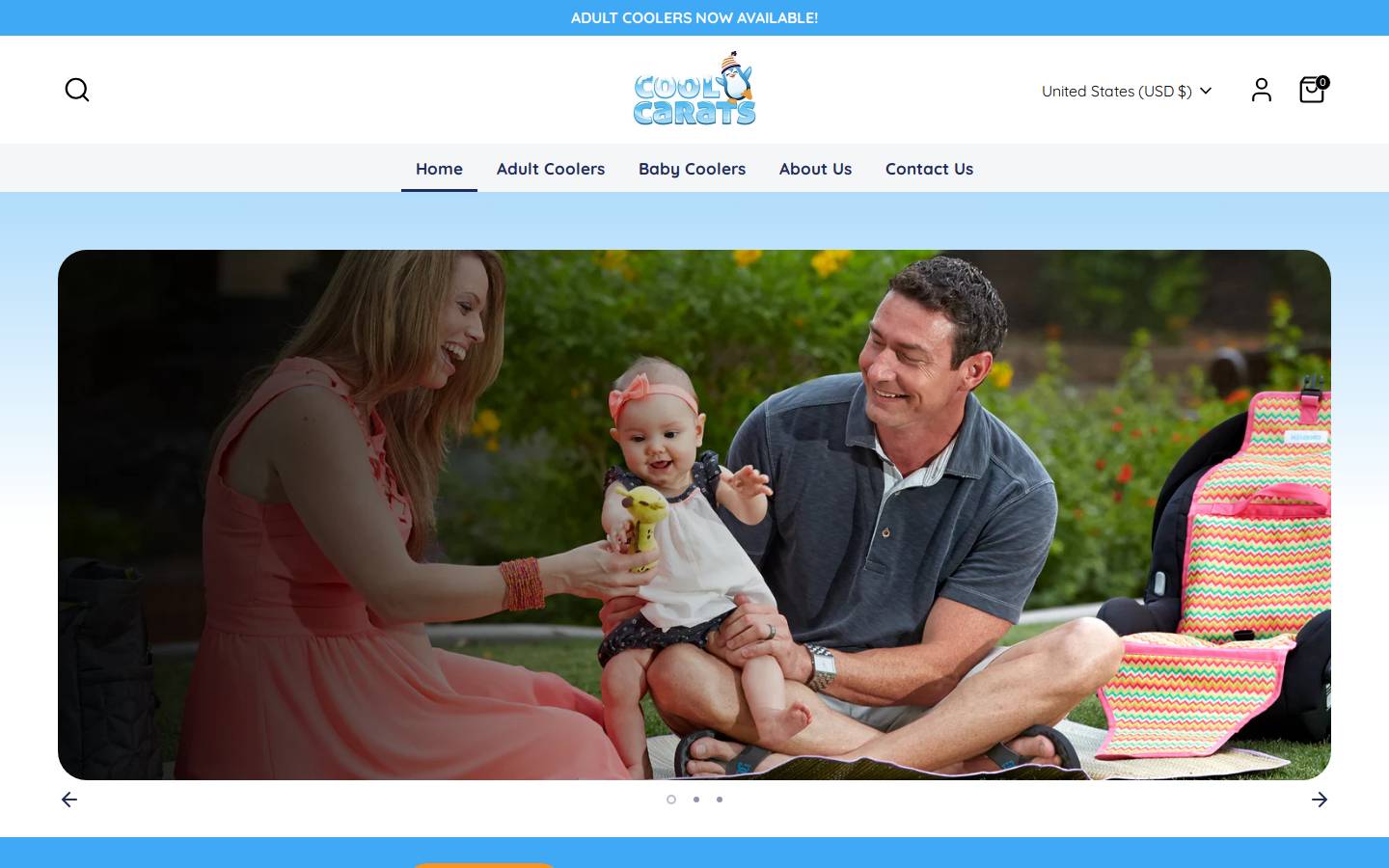coolcarats.com homepage screenshot