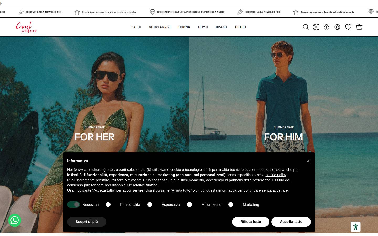 Cool Culture homepage screenshot