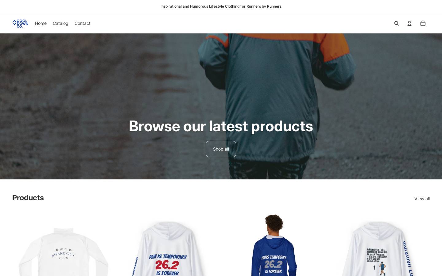 cooldownco.com homepage screenshot