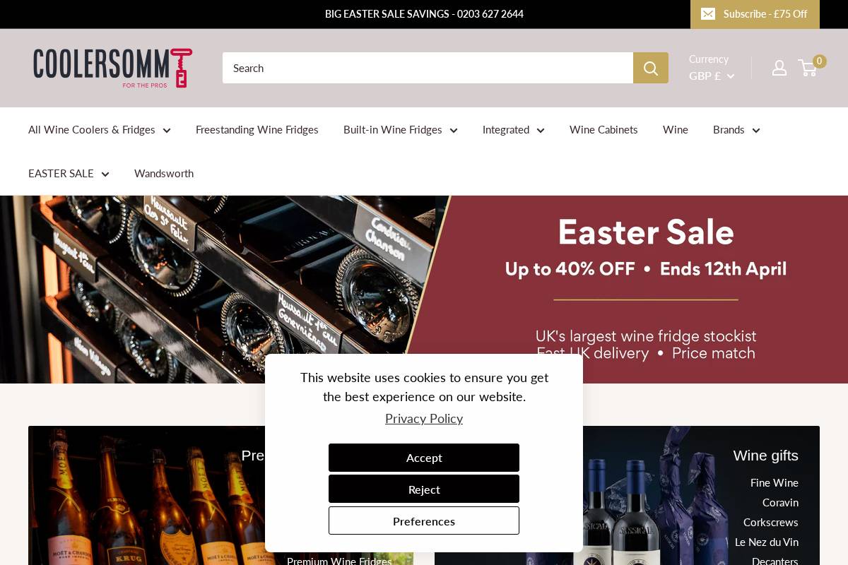 Coolersomm homepage screenshot