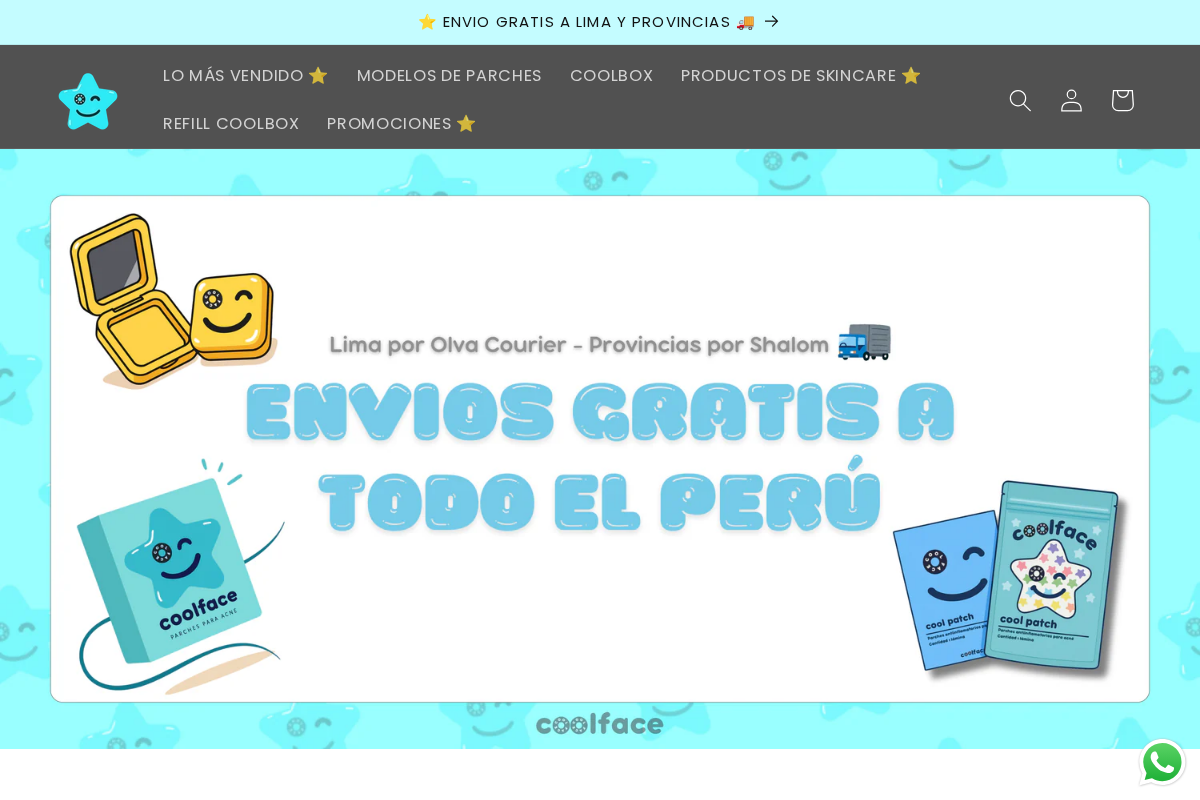 COOLFACE homepage screenshot