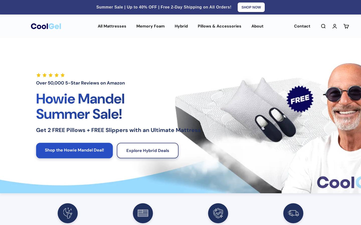coolgel.com homepage screenshot