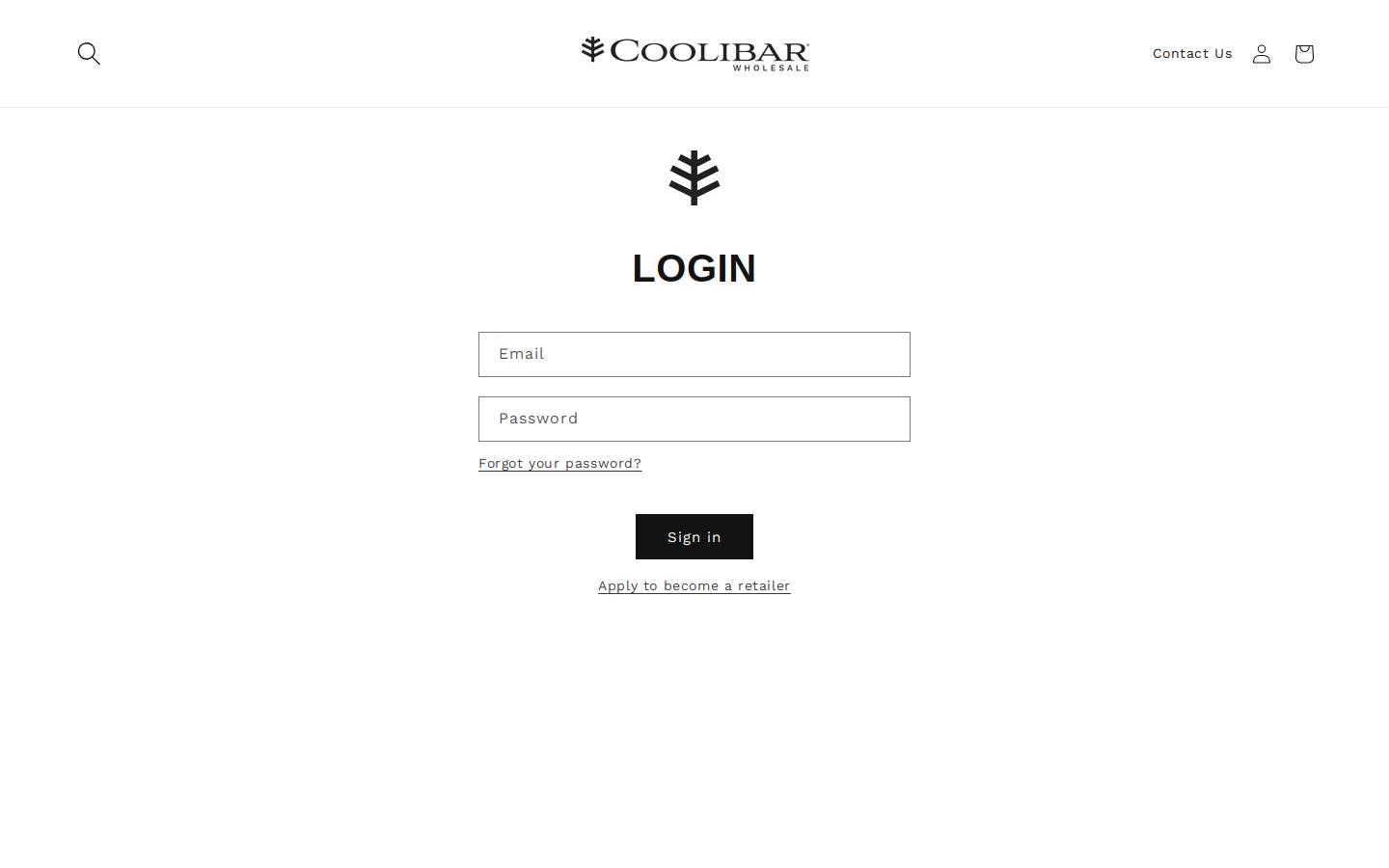 coolibarwholesale.com homepage screenshot