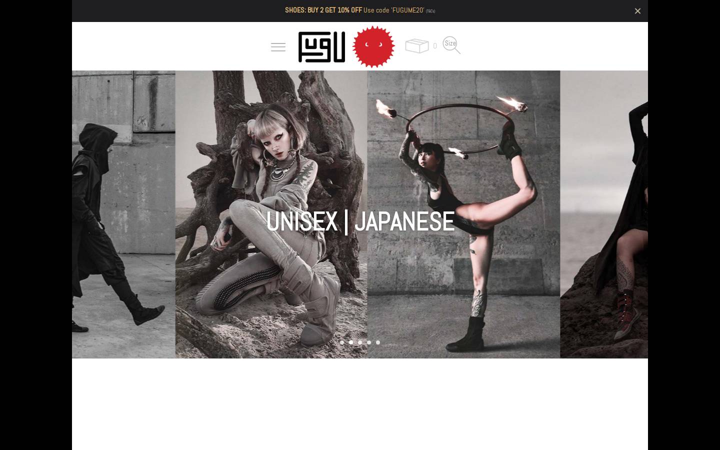 Cooljapaneseshoes homepage screenshot
