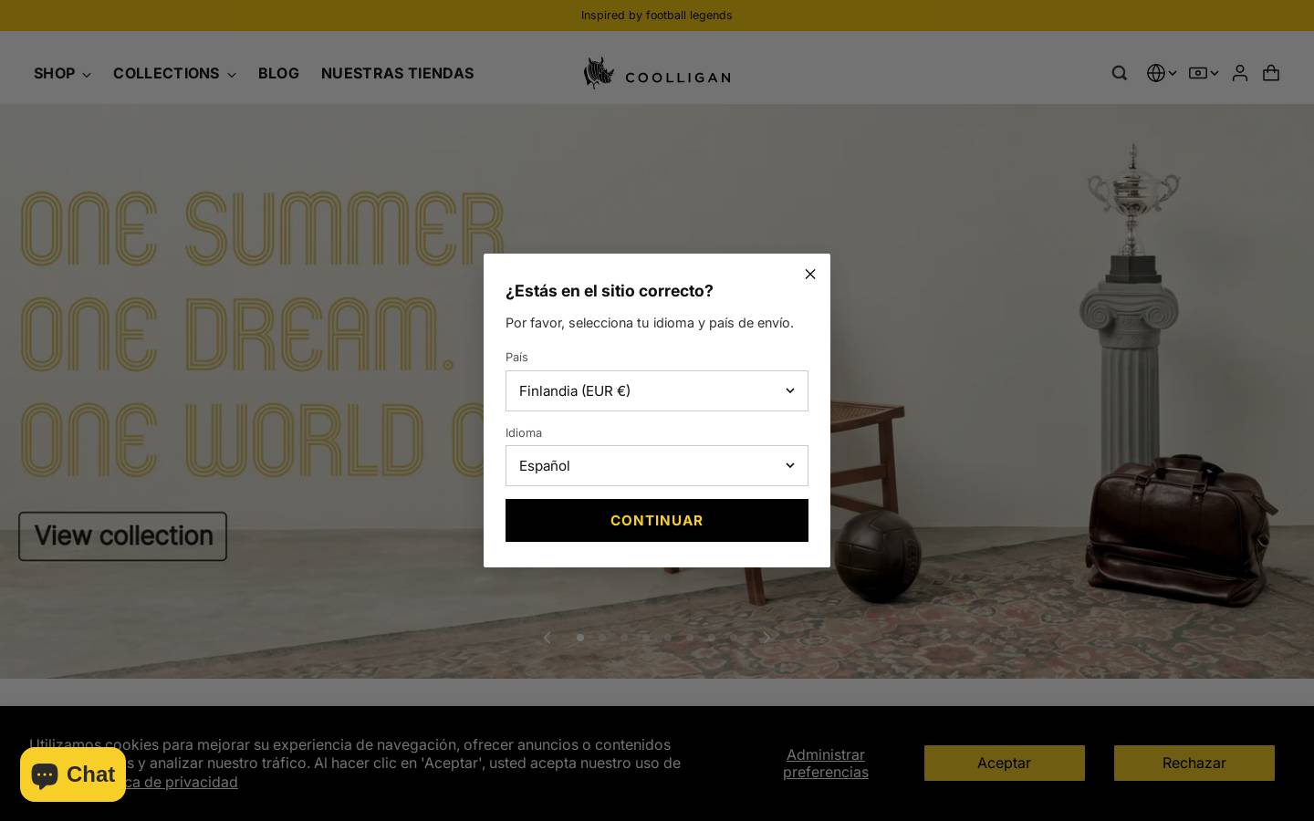 Coolligan homepage screenshot