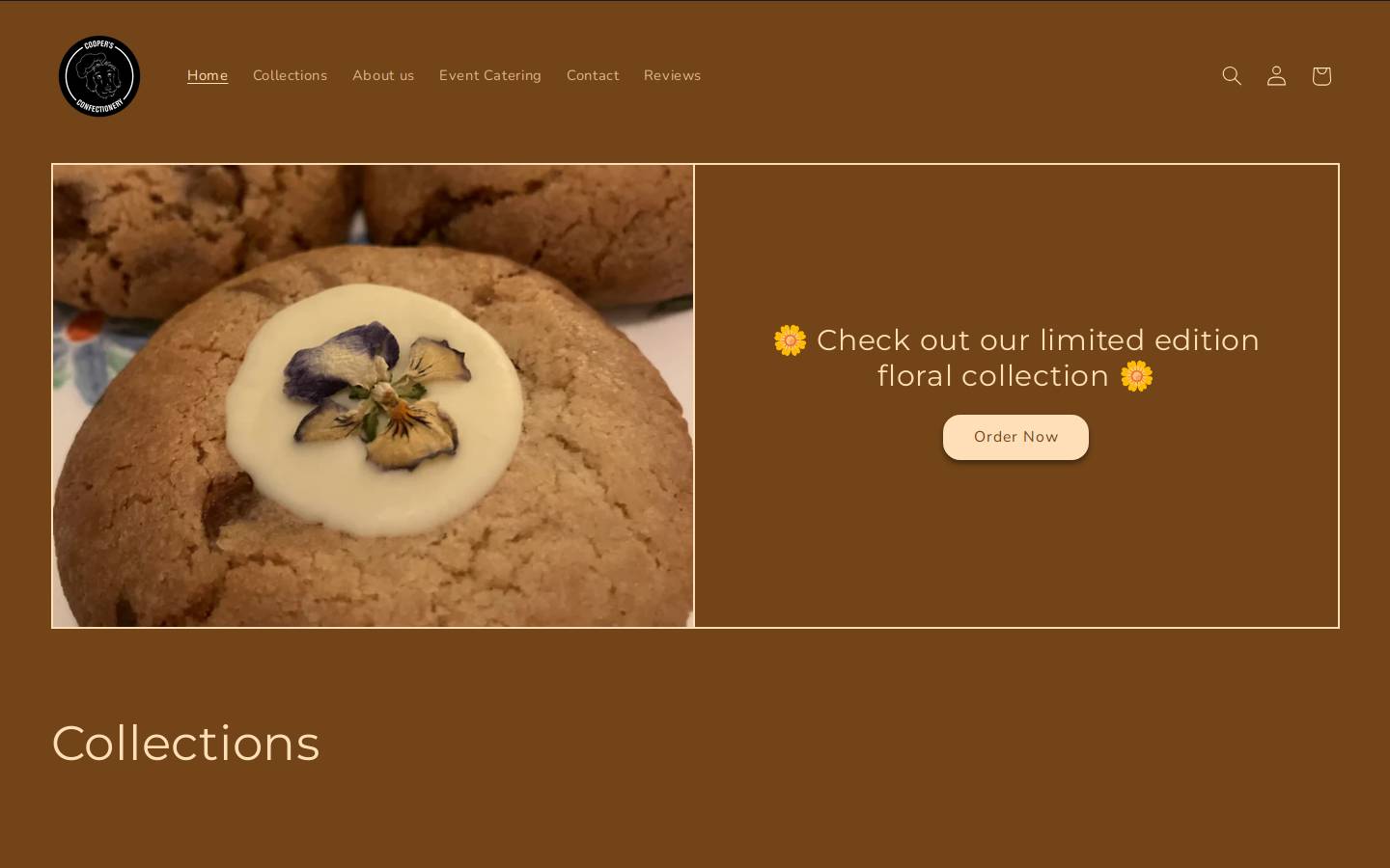 coopersconfectionery.nl homepage screenshot