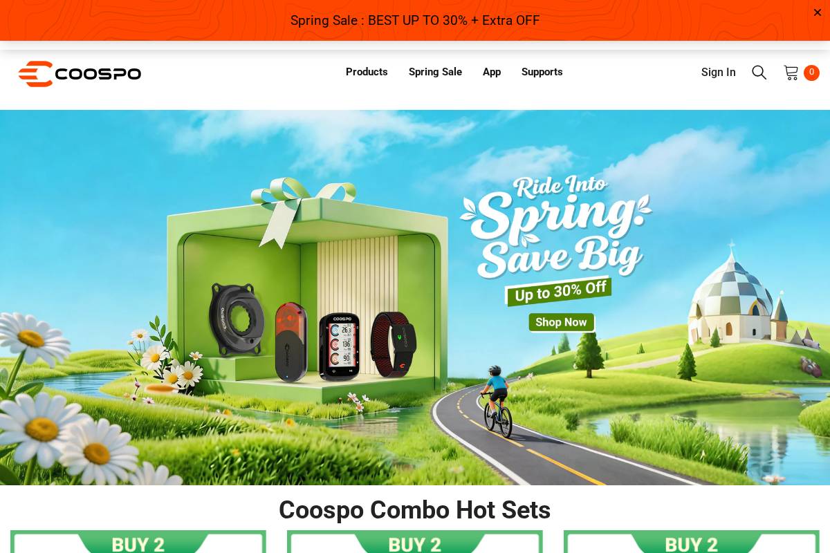 coospo.com homepage screenshot