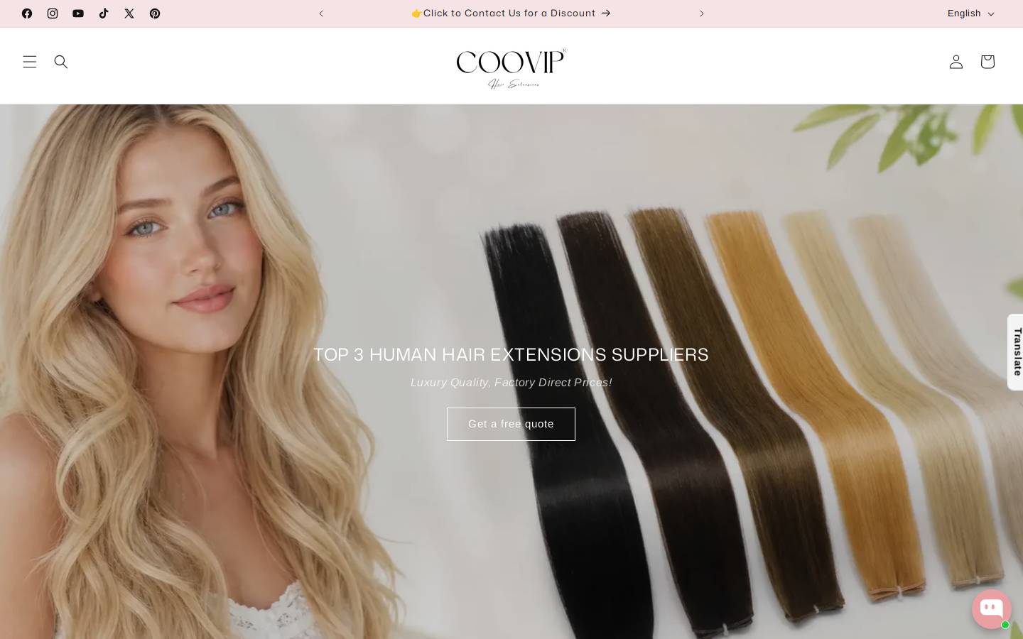 Cooviphair homepage screenshot