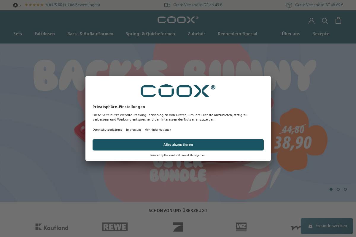coox.de homepage screenshot