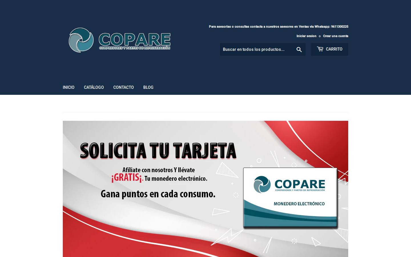copare.com.mx homepage screenshot