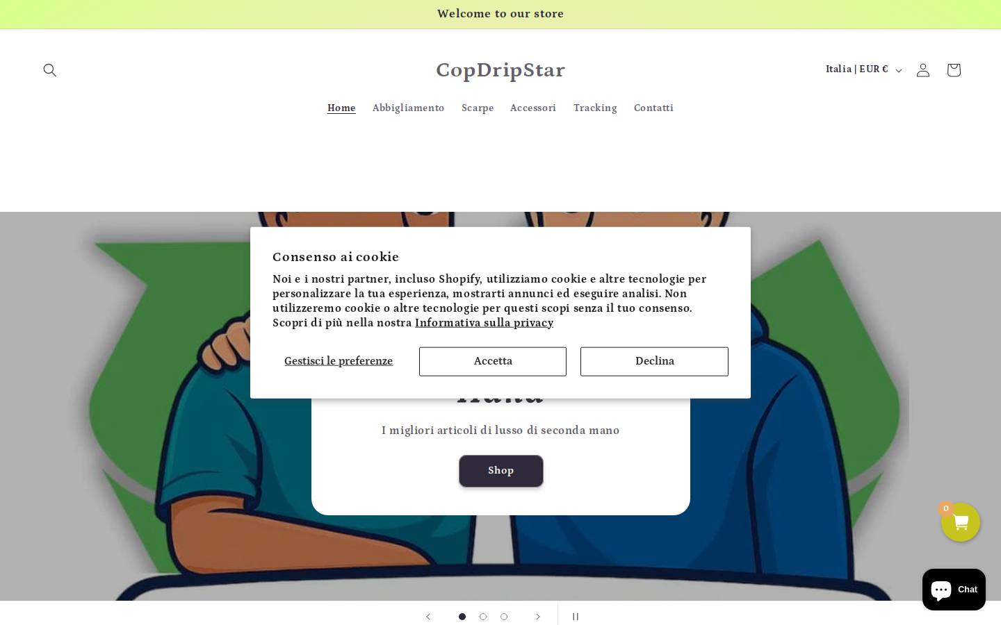 Copdripstar homepage screenshot