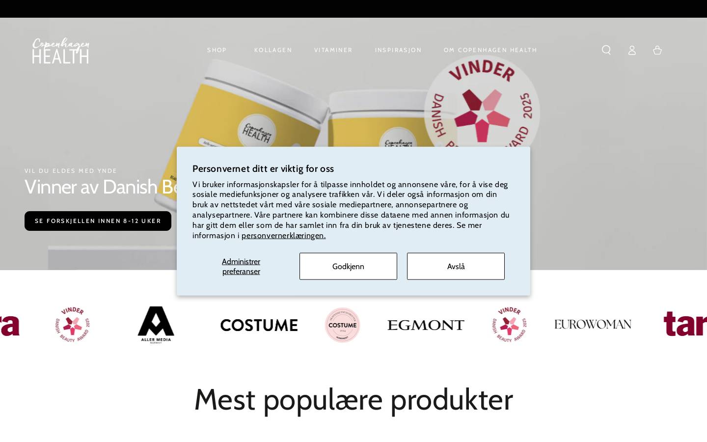 Copenhagen Health homepage screenshot