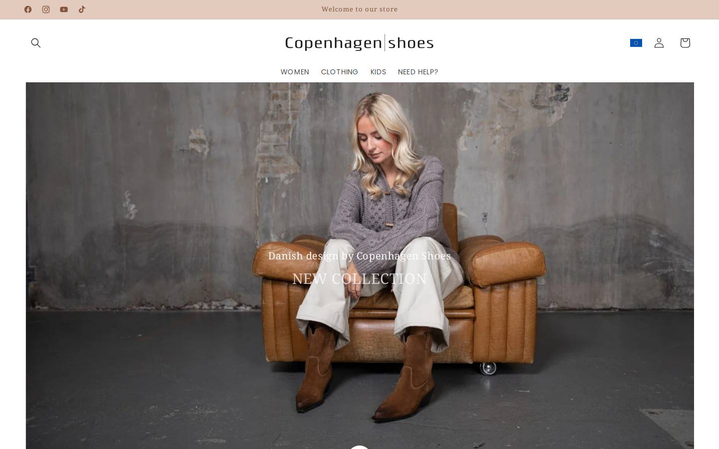 Copenhagenshoes homepage screenshot