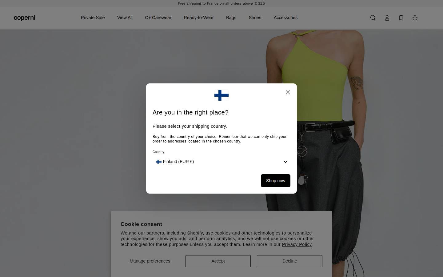 coperni.com homepage screenshot