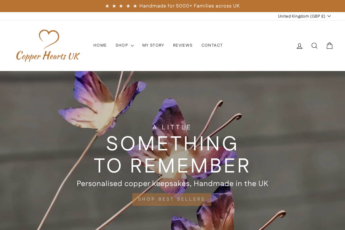 Copperheartsuk homepage screenshot