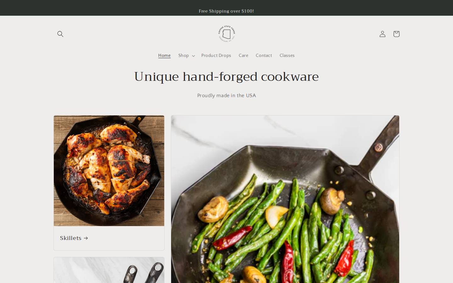 copperstateforge.com homepage screenshot